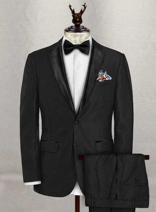 Napolean Twilight Black Wool Tuxedo Suit 3 Napolean Twilight Black Wool Tuxedo Suit
