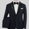 Blue Tuxedo Suit -Vest Gentleman Shop navybluemerinowooltuxedosuit