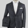 Noble Imelda Blue Stripe Cotton Silk Linen Suit -Vest Gentleman Shop nobleimeldabluestripecottonsilklinensuitlk