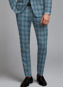 Noble Rosalinda Check Cotton Silk Linen Suit -Vest Gentleman Shop noblerosalindacheckxottonsilklinensuitlook 4