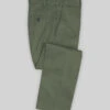 Olive Green Cotton Pants -Vest Gentleman Shop olivegreencottonpantslook