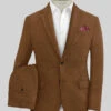 Italian Prato Rust Linen Suit -Vest Gentleman Shop pratorustlinensuitlk