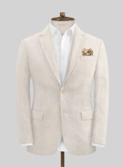 Pure Barn Beige Linen Suit -Vest Gentleman Shop purebarnbeigelinensuitlk 3