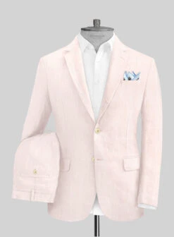 Roman Light Pink Linen Suit 9 Roman Light Pink Linen Suit -Vest Gentleman Shop romanlightpinklinensuitlk
