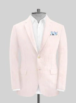 Roman Light Pink Linen Suit 10 Roman Light Pink Linen Suit -Vest Gentleman Shop romanlightpinklinensuitlk 1