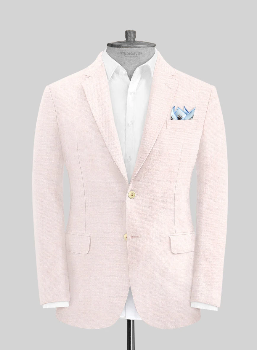 Roman Light Pink Linen Suit 5 Roman Light Pink Linen Suit - Image 3
