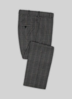 Scabal Azel Black Wool Pants