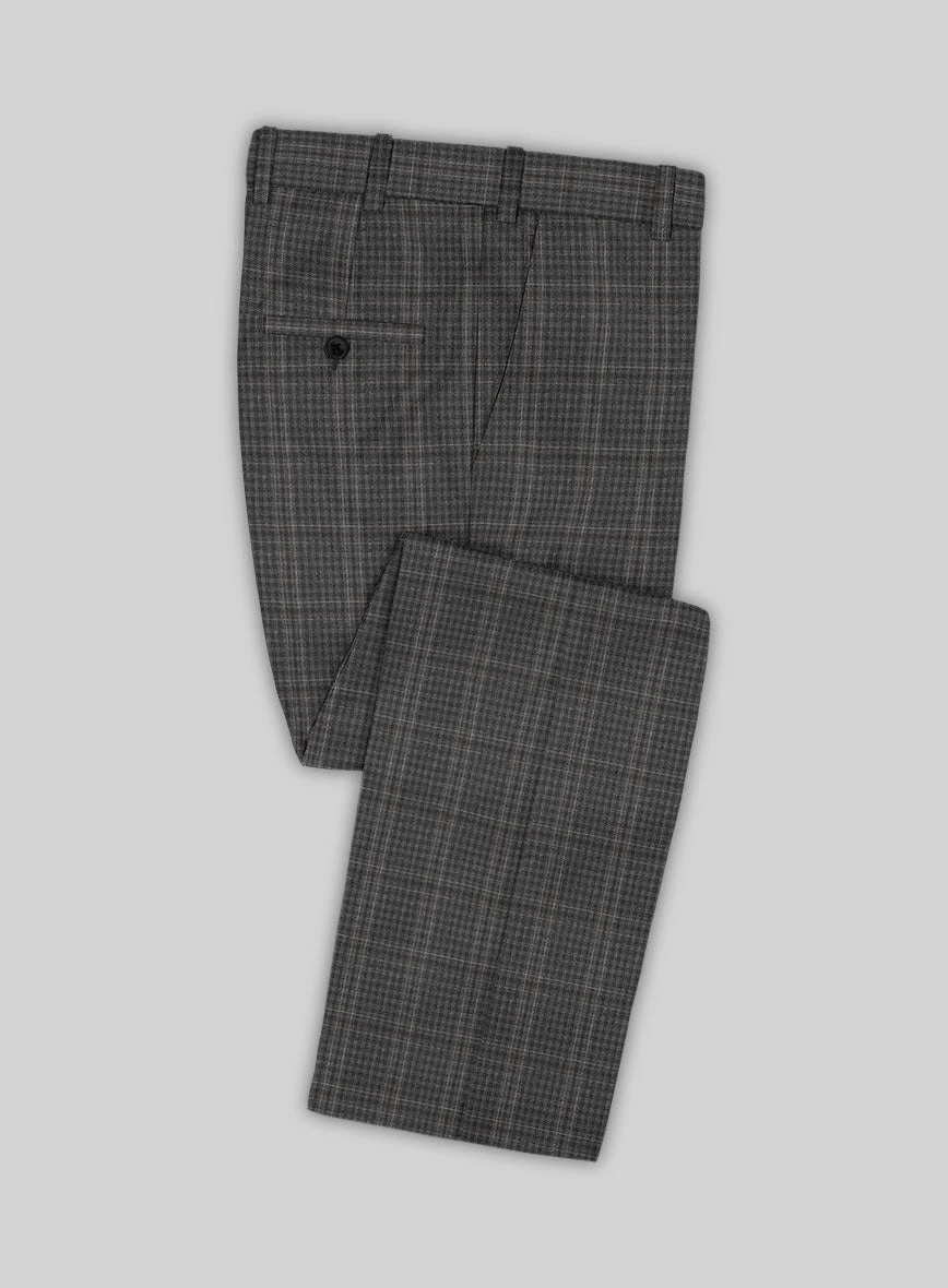 Scabal Azel Black Wool Pants 3 Scabal Azel Black Wool Pants