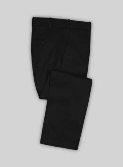 Scabal Black Cashmere Cotton Pants