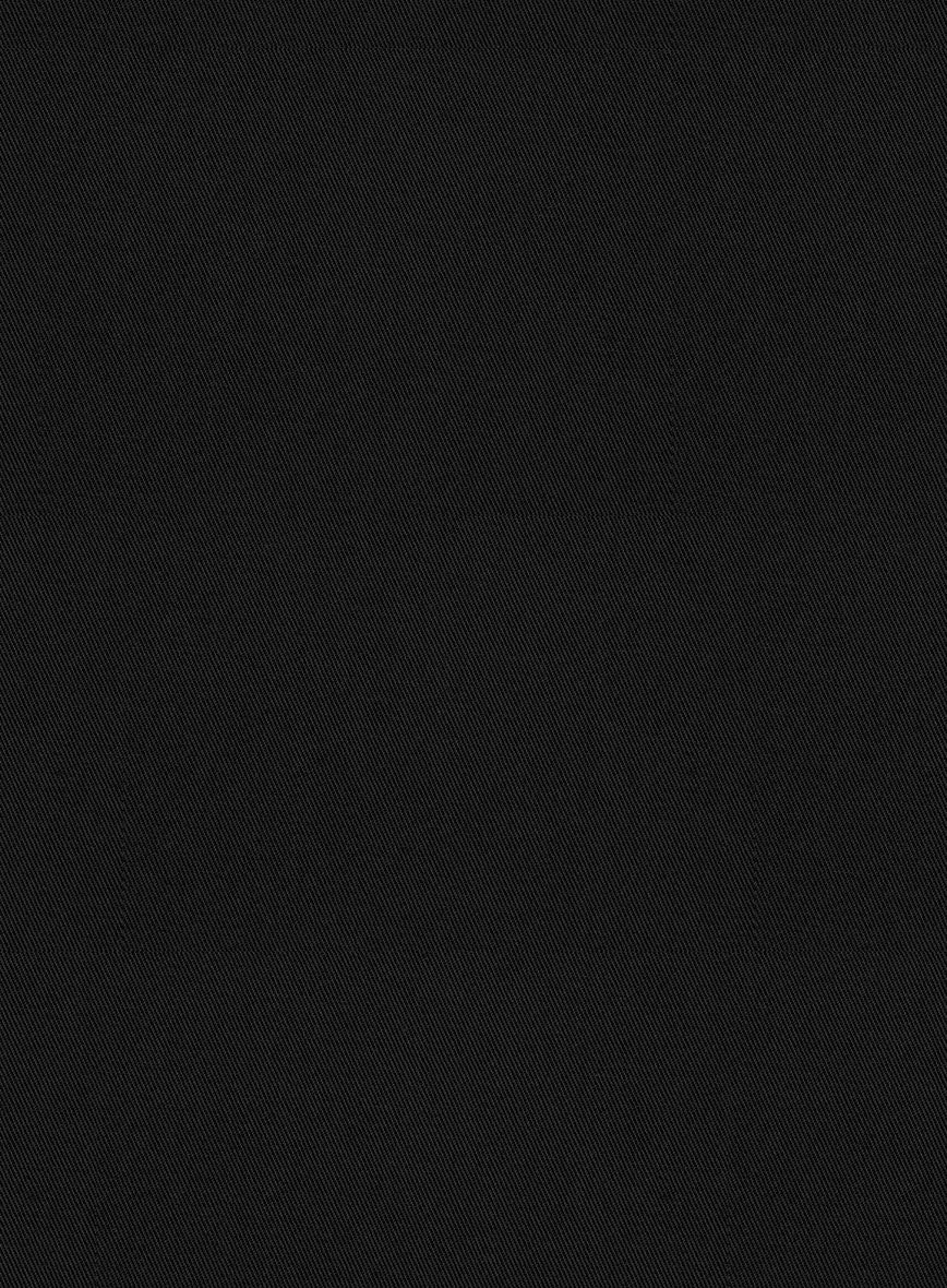 Scabal Black Cashmere Cotton Pants 4 Scabal Black Cashmere Cotton Pants - Image 2