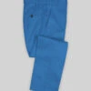 Scabal Crystal Blue Cotton Stretch Pants -Vest Gentleman Shop scabalcrystalbluecttnstretchpnts