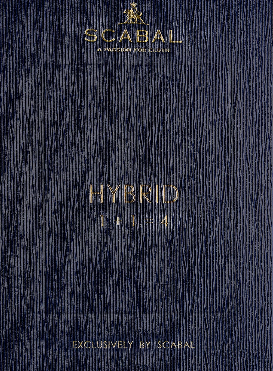 Scabal Marble Blue Wool Pants 6 Scabal Marble Blue Wool Pants - Image 4