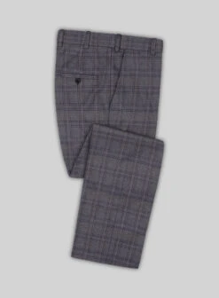 Scabal Bond Blue Wool Pants