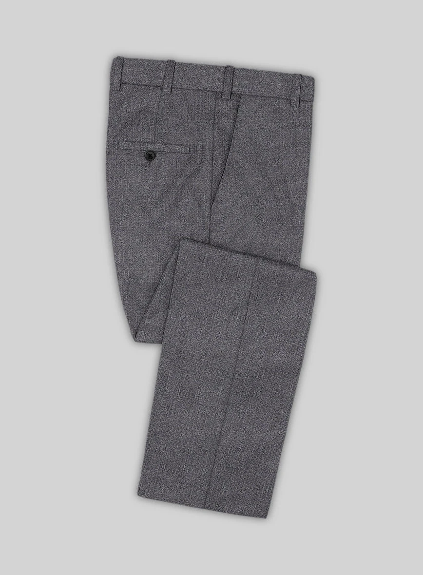 Scabal Marble Blue Wool Pants 3 Scabal Marble Blue Wool Pants