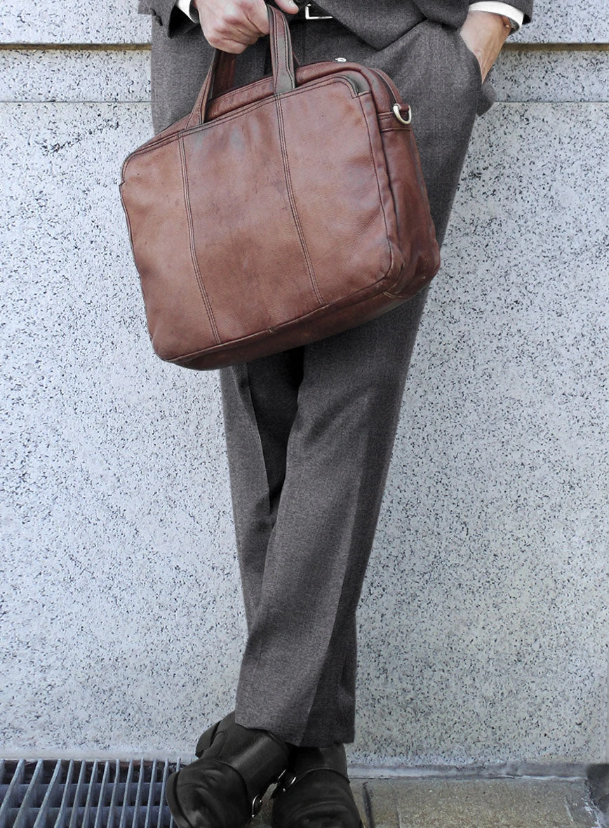 Scabal Marble Blue Wool Pants 4 Scabal Marble Blue Wool Pants - Image 2