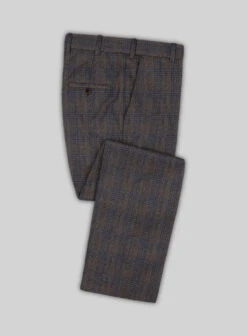 Scabal Mud Brown Wool Pants