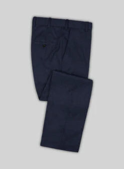 Scabal Londoner Twill Dark Blue Wool Pants
