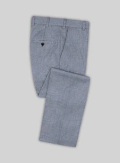 Scabal Londoner Twill Light Blue Wool Pants