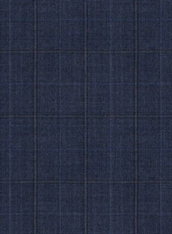 Scabal Mivo Checks Blue Wool Pants 9 Scabal Mivo Checks Blue Wool Pants -Vest Gentleman Shop scabalmivochecksbluewoolpantlk 2