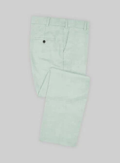 Scabal Pale Green Wool Pants