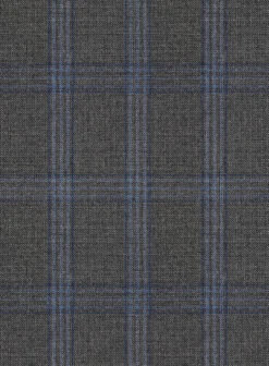 Scabal Quart Checks Gray Wool Pants -Vest Gentleman Shop scabalquartchecksgraywoolpantlk 2