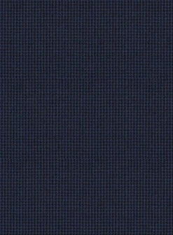Scabal Rodol Houndstooth Blue Wool Pants -Vest Gentleman Shop scabalrodolhoundstoothbluewoolpantlk 2