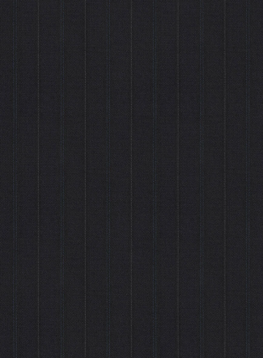 Scabal Cosmopolitan Stripe Gosti Blue Wool Pants 4 Scabal Cosmopolitan Stripe Gosti Blue Wool Pants - Image 2