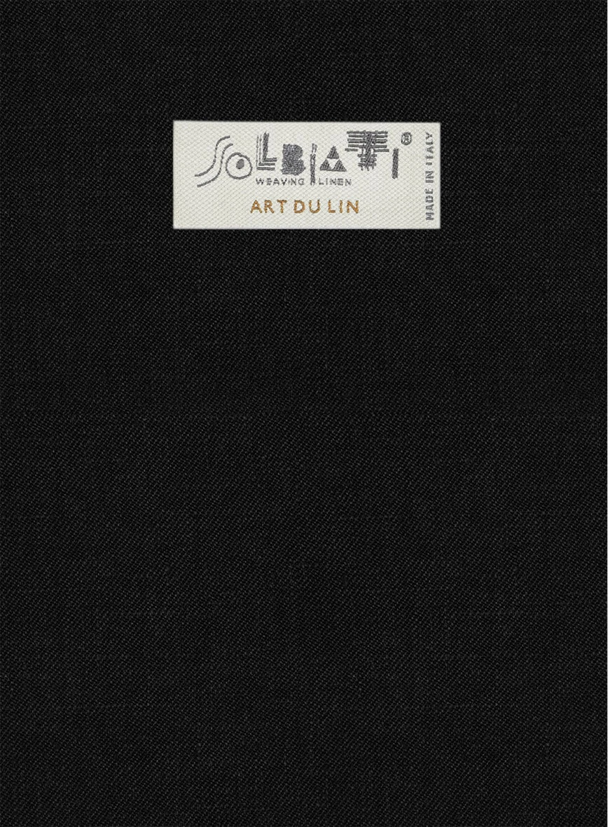 Solbiati Art Du Lin Black Linen Pants 5 Solbiati Art Du Lin Black Linen Pants - Image 3