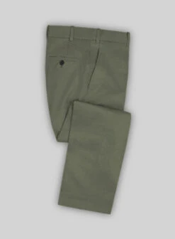 Stretch Summer Olive Green Chino Pants