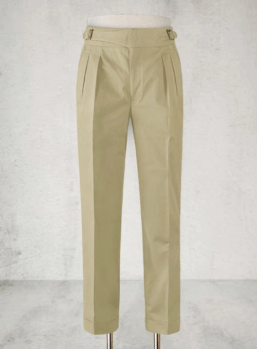 Stretch Summer Khaki Chino Gurkha Trousers 3 Stretch Summer Khaki Chino Gurkha Trousers