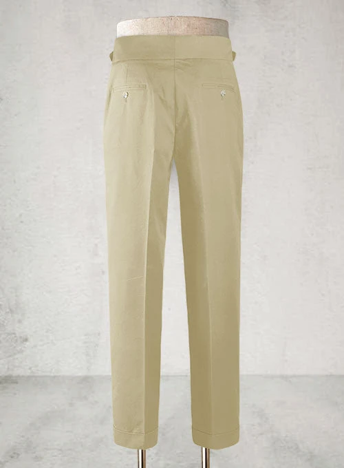 Stretch Summer Khaki Chino Gurkha Trousers 5 Stretch Summer Khaki Chino Gurkha Trousers - Image 3