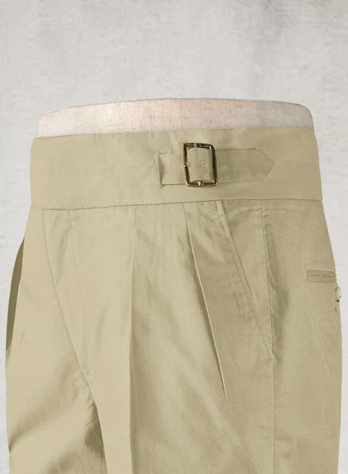Stretch Summer Khaki Chino Gurkha Trousers 6 Stretch Summer Khaki Chino Gurkha Trousers - Image 4