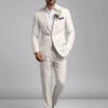 Tropical Beige Pure Linen Suit -Vest Gentleman Shop tropiclbeigepurelinensuitlk