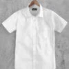White Poplene Shirt 1 White Poplene Shirt -Vest Gentleman Shop whitepopleneshortsleeveshirtlook