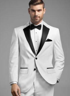 White Tuxedo Suit -Vest Gentleman Shop whitetuxedosuitlook 3
